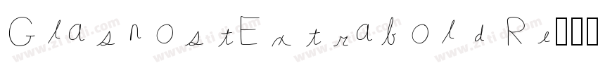 GlasnostExtrabold Re字体转换